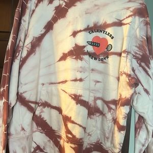 Men’s “talentless” tie-dye hoodie. Size medium. In excellent condition.
